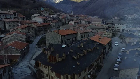 Small mountain village Stock Footage 100678269