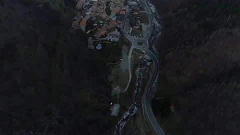 Small mountain village Stock Footage 100678342