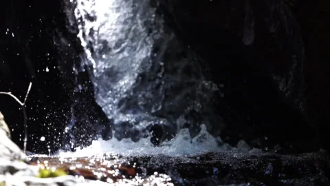 Small Mountain Waterfall Stock Footage 313352950