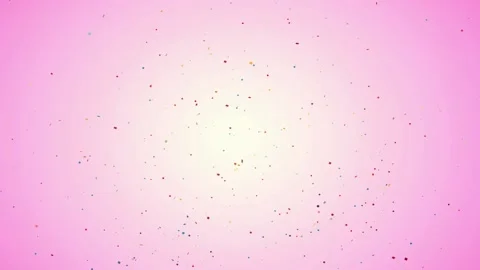 Small multicolored particles fireworks on pink background Video stock 165746447