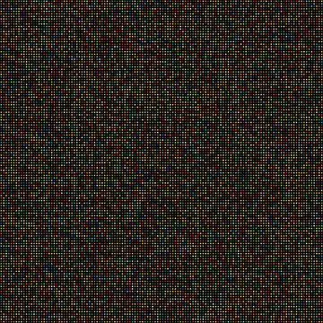 Small multicolored squares on a black background: Seamless vector pattern. Stock Illustration