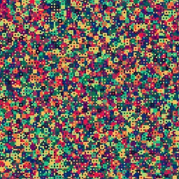 Small multicolored squares composition. Seamless vector pattern. Stock Illustration