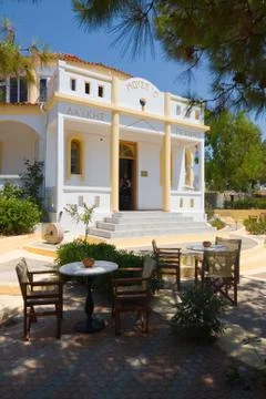 Small museum, rhode, greece Fotos Stock