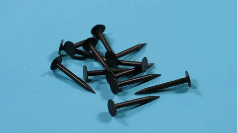 Small nails close up.Full hd video Stock Footage 100084042