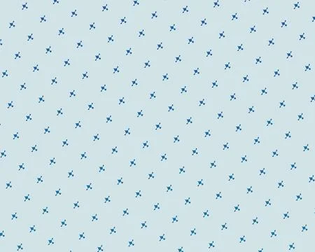 Small navy abstract bow shapes are evenly distributed across a powder-blue .. Ilustração Stock