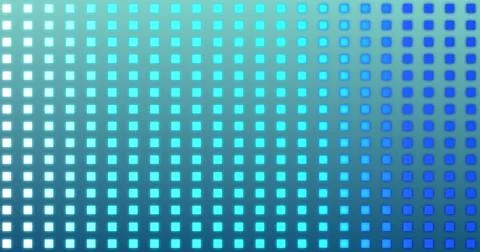 Small neon square moving on gradient background. Futuristic glowing simple .. Stock Illustration