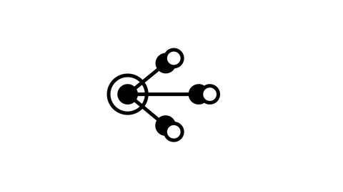 Small Network Hub Icon Stock Footage 340305736