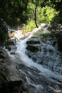 Small nice and clear river Stock Photos