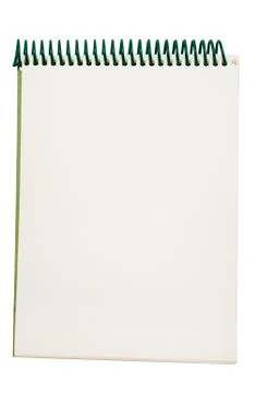 Small Notepad with Clipping Path Isolated on a White Background Photos