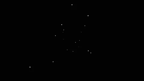 Small Number of Stars Dots Points Moving Towards Viewer Stock Footage 143901396