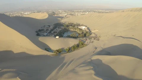 Small oasis in Peru Stock Footage 115202741