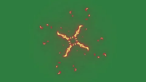 With small object in the middle and an orange flower on fire it red of figure... Stock-Footage 336053389