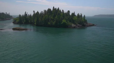 Small Ocean Island Stock Footage 65302214