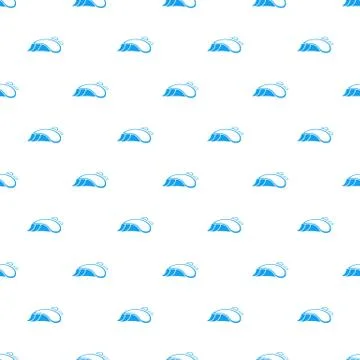 Small ocean wave icon, simple style イラスト素材