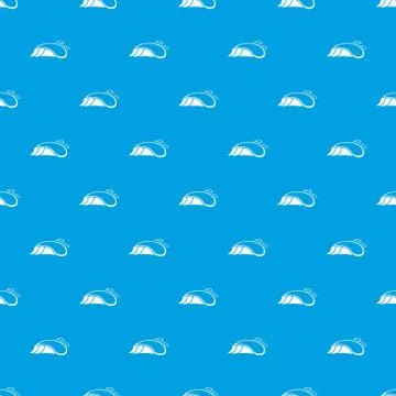 Small ocean wave pattern vector seamless blue Stock Illustration