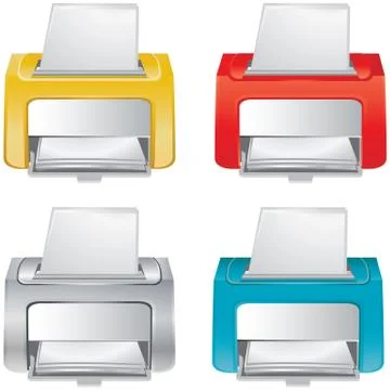 Small office device - vector - icon Stock Illustration