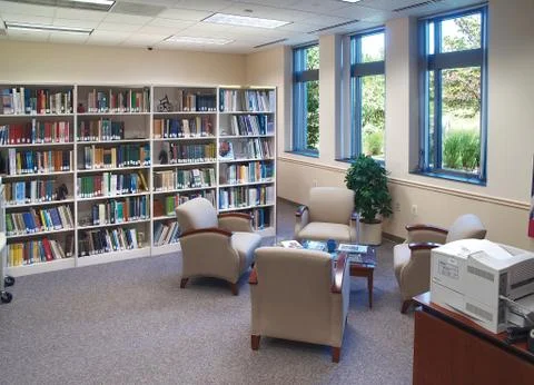 Small Office Library Stock Photos
