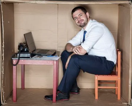 Small office is not a problem Stock Photos
