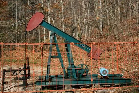 Small oil pump Stock Photos
