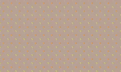 Small orange and yellow cherries on pink background イラスト素材
