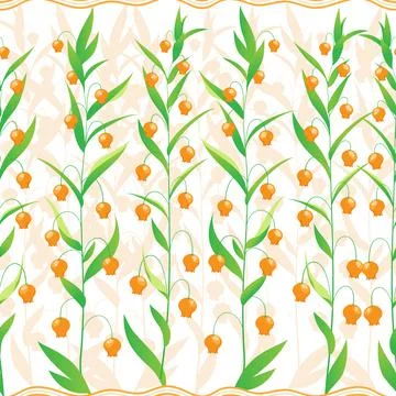 Small orange flowers Ilustración de archivo