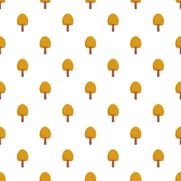 Small orange mushrooms creating a seamless pattern Stock Illustration