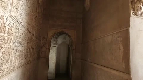 The small oratory located between the walls of the two archways at the entra Video stock 220971671