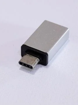 Small OTG adapter Foto stock