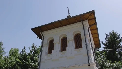 Small othodox church in Central Square of Braila, Romania - Color corrected 動画素材 83044417