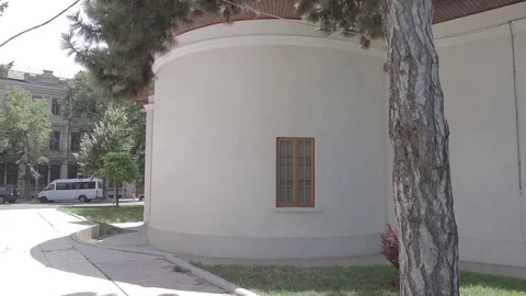 Small othodox church in Central Square of Braila, Romania 動画素材 83044433