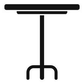 Small outdoor table icon simple vector. Wooden project Illustrazione stock