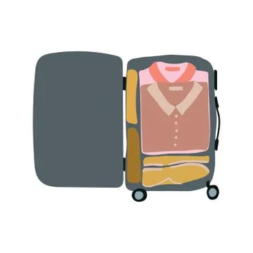 Small packed luggage Stock Illustration