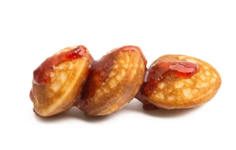 Small pancakes Isolated Stock Photos