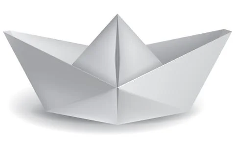 Small paper boat Stock Illustration