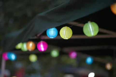 Small Paper Lanterns Stock Photos
