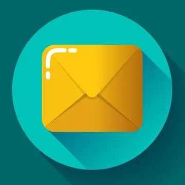 Small parcel package, letter or mail flat icon Stock-Illustration