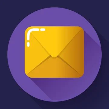 Small parcel package, letter or mail flat icon Stock-Illustration
