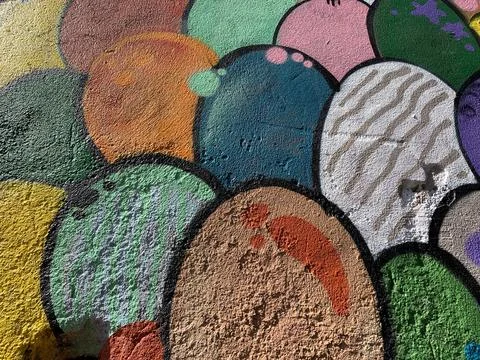Small part of graffiti Stock Photos