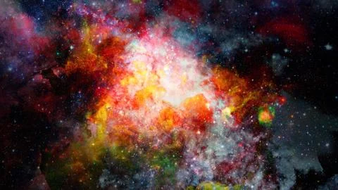 Small part of an star field of space. Elements of this image furnished by NASA. Stock Photos