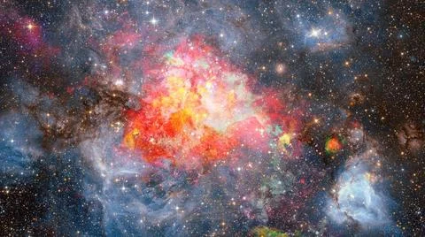 Small part of an star field of space. Elements of this image furnished by ... Stock Photos