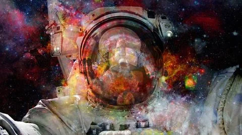 Small part of an star field of space. Elements of this image furnished by ... Foto stock