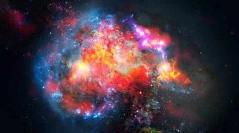 Small part of an star field of space. Elements of this image furnished by ... Foto stock