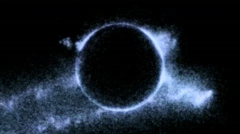 Small particle circle Stock Footage 448601