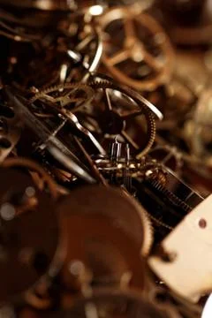 Small parts of clock Foto stock