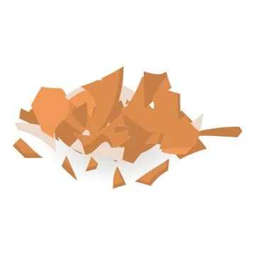 Small parts eggshell icon, isometric style Stockillustratie