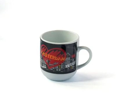 Small patterned coffee cup Stock Photos