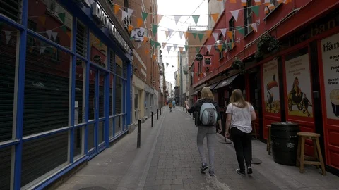 A small pedestrian street Stock Footage 86505641