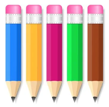 Small Pencils Stock Illustration