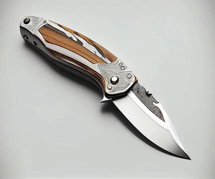 Small penknife on a white background. Stock Illustration