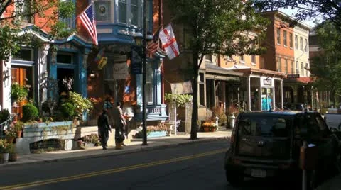 Small Pennsylvania Town Stock Footage 10305294